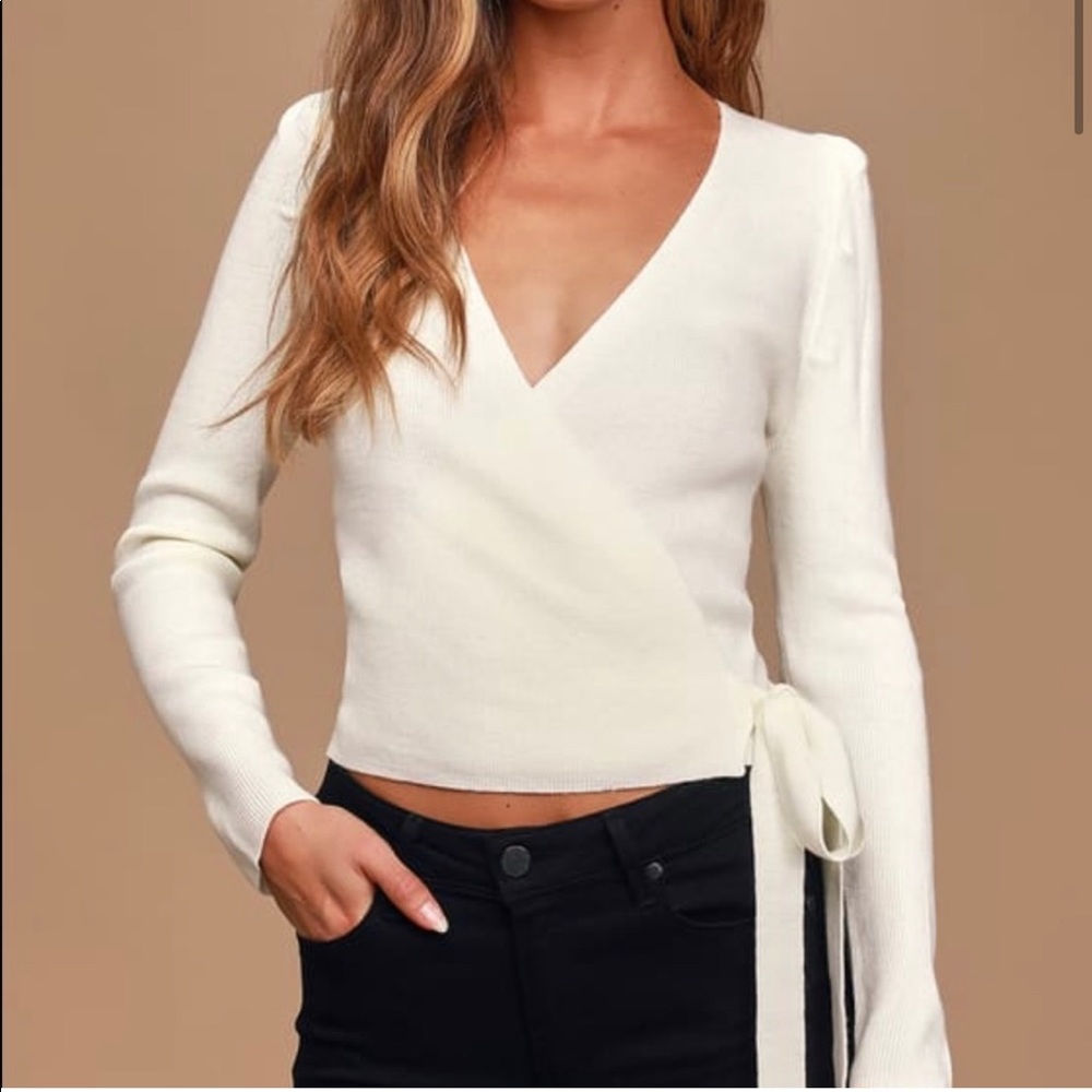 Super warm and soft wrapped blouse